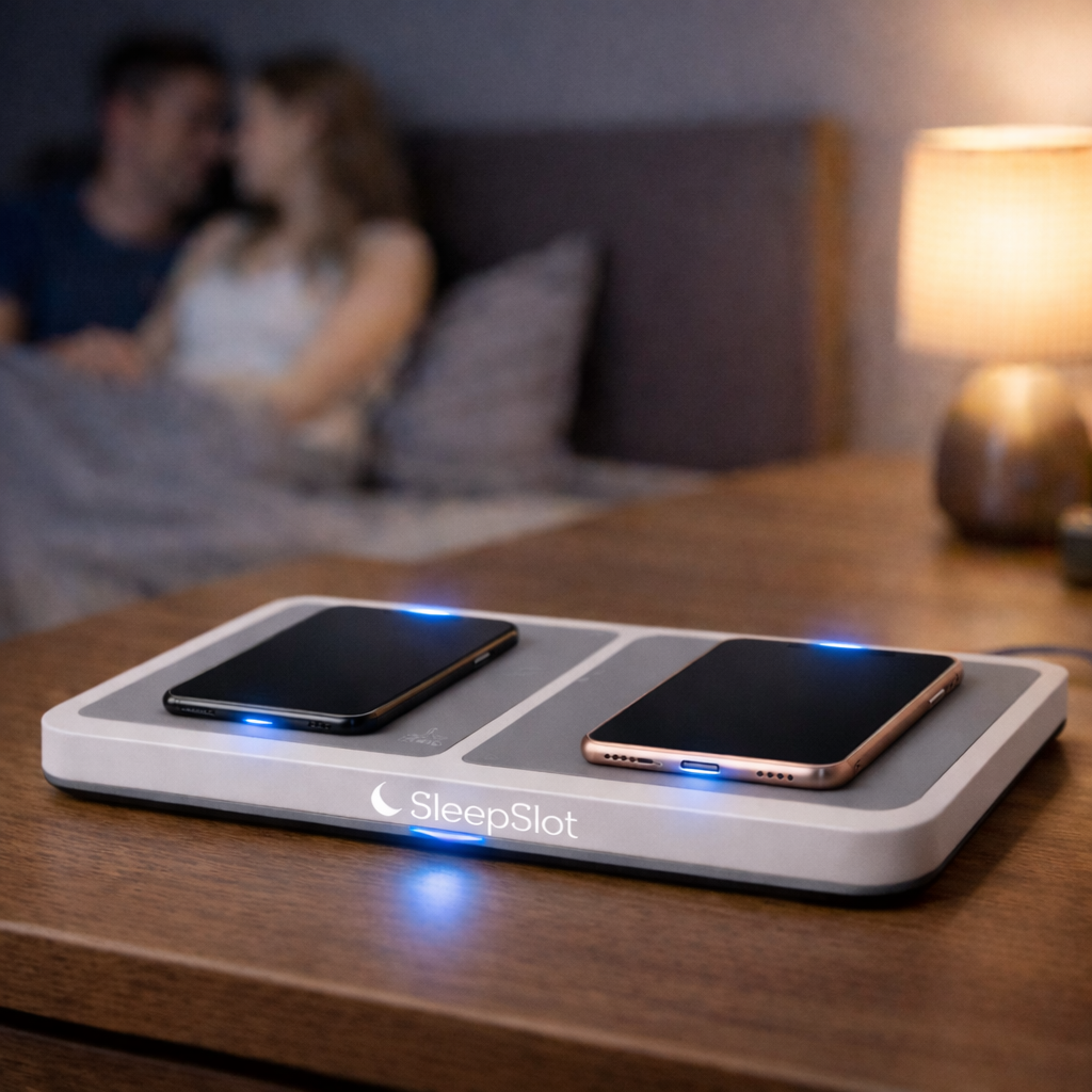 Minimalistyczna stacja nocna SleepSlot