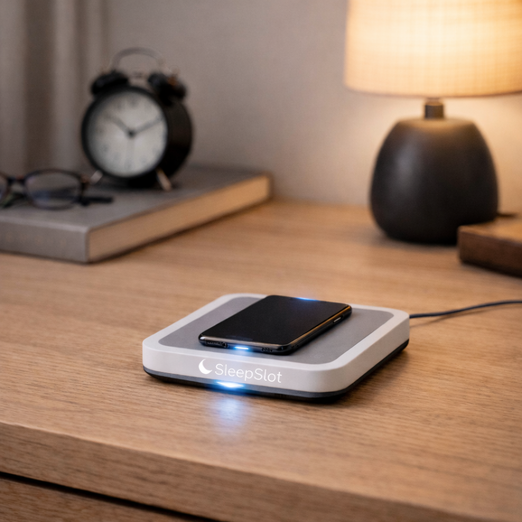 Minimalistyczna stacja nocna SleepSlot Single